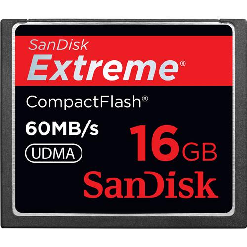 SDCFX-016G-A61-A1 SanDisk Extreme 16GB CompactFlash (CF) Memory Card