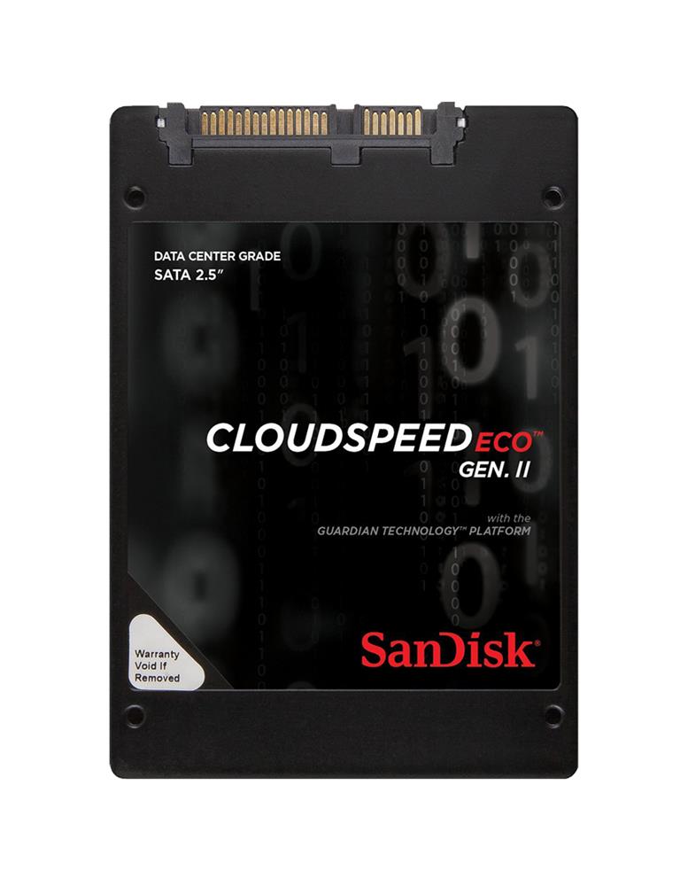 SDLF1CRR-019T-1HA2 SanDisk CloudSpeed Eco Gen II 1.92TB MLC SATA 6Gbps 2.5-inch Internal Solid State Drive (SSD)