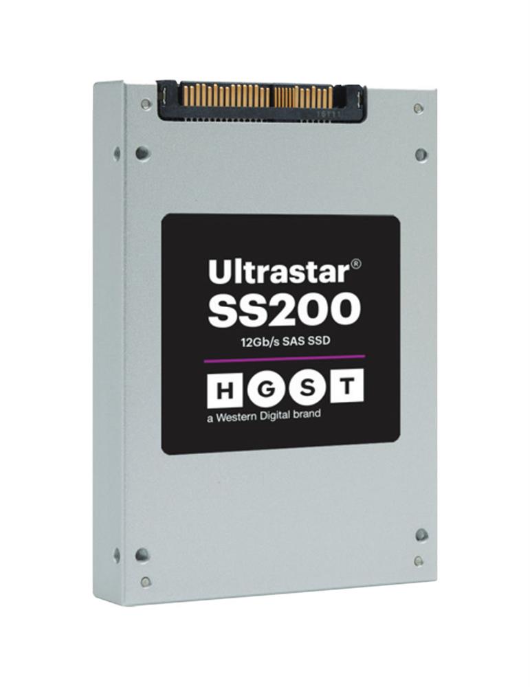 SDLL1HLR-076T-CFA1 HGST Hitachi Ultrastar SS200 7.68TB MLC SAS 12Gbps Read Intensive (FIPS-TCG Encryption) 2.5-inch Internal Solid State Drive (SSD)