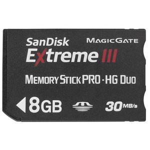 SDMSHX3-008G-A31 Sandisk 8GB Extreme III Memory Stick PRO-HG- Duo