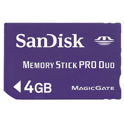 SDMSPD-4096-A11-BN Sandisk 4GB Ms Pro Duo Soft Ccase Textile-bndl