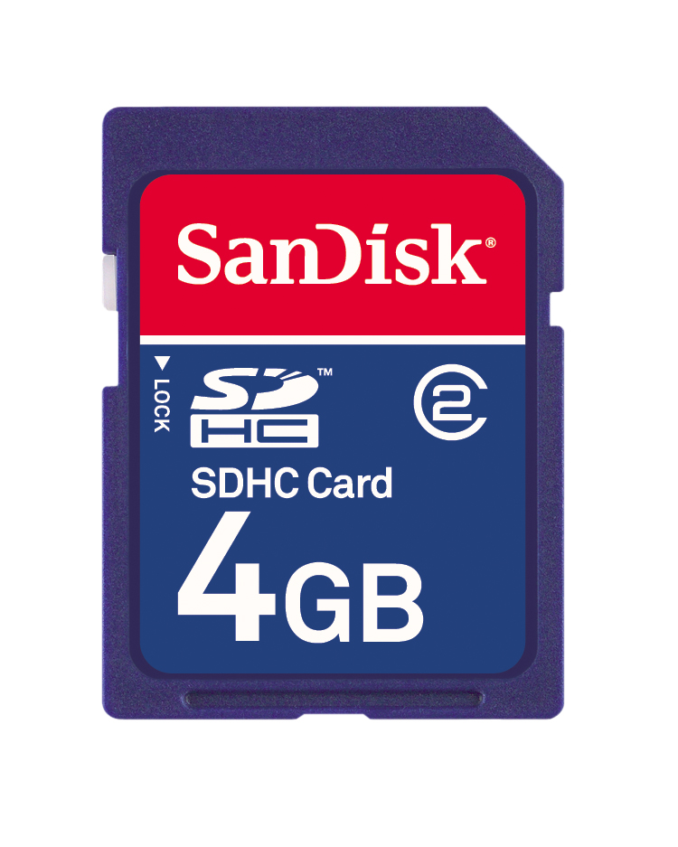 SDSDB-4096-A11-BN2 SanDisk 4GB Class 2 Secure Digital High Capacity (SDHC) Flash Memory Card