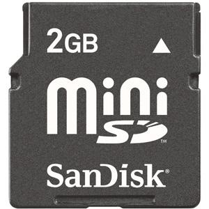 SDSDM-2048 Sandisk 2GB Mini Secure Digital Memory Card