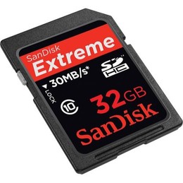 SDSDX3-032G-A31 SanDisk Extreme 32GB Secure Digital High Capacity (SDHC) Flash Memory Card