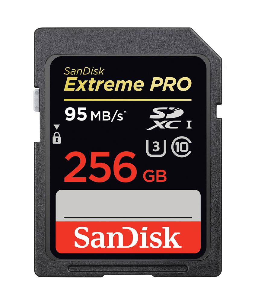 SDSDXP-256G-A46 SanDisk Extreme Pro 256GB Class 10 SDXC UHS-I Flash Memory Card
