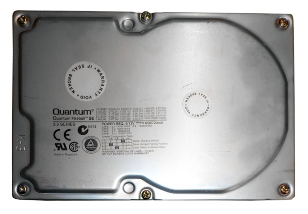 SE8400S Quantum Fireball SE 8.4GB 5400RPM Ultra SCSI 50-Pin 512KB Cache 3.5-inch Internal Hard Drive