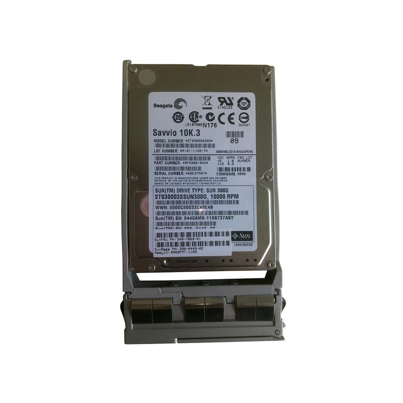 SESX3G11Z Sun 300GB 10000RPM SAS 6Gbps Hot Swap 64MB Cache 2.5-inch Internal Hard Drive with Bracket