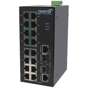 SISTM1040-262D-LRT Transition 16-Ports 10/100Base-TX Managed Switch (Refurbished)