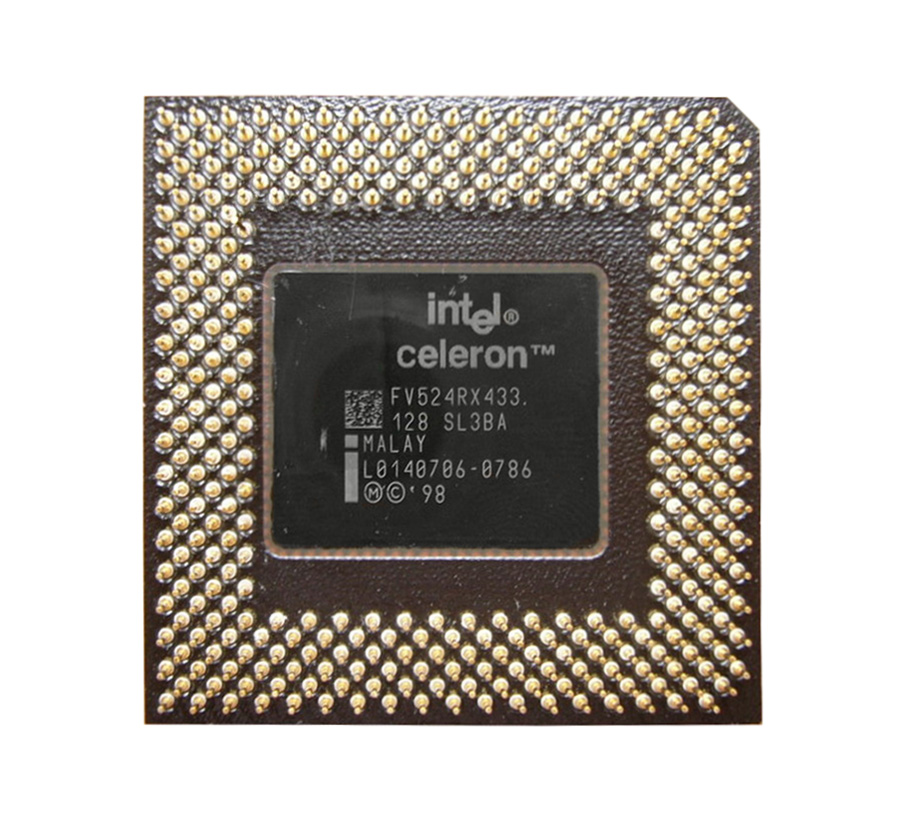 SL3BA3 Intel Celeron 433MHz 66MHz FSB 128KB L2 Cache Socket PPGA370 Processor