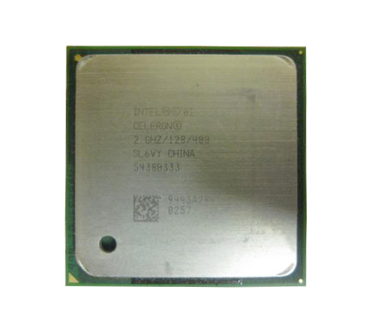 SL6VY4 Intel Celeron 2.00GHz 400MHz FSB 128KB L2 Cache Socket PPGA478 Processor