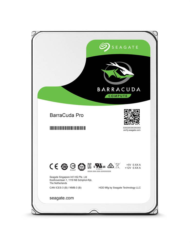 ST4000DMB06 Seagate Barracuda Pro 4TB 7200RPM SATA 6Gbps 128MB Cache (512e) 3.5-inch Internal Hard Drive