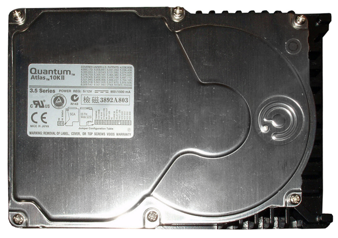 TY36L Quantum Atlas 10K II 36.7GB 10000RPM Ultra-160 SCSI 68-Pin 8MB Cache 3.5-inch Internal Hard Drive