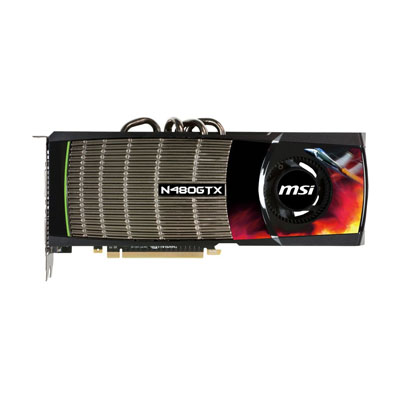 V801-834R MSI GeForce GTX 480 1536MB GDDR5 384-Bit PCI Express x16 2.0 Video Graphics Card