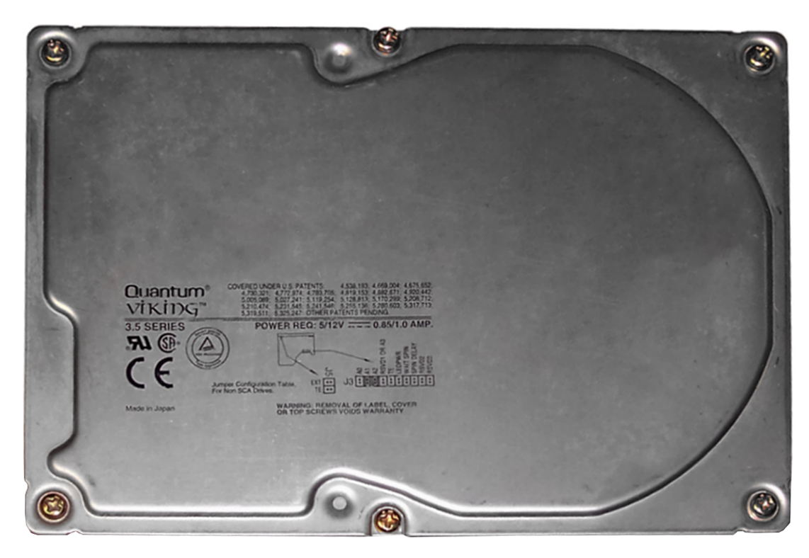 VK2275W Quantum Viking 2.2GB 7200RPM Ultra Wide SCSI 68-Pin 512KB Cache 3.5-inch Internal Hard Drive