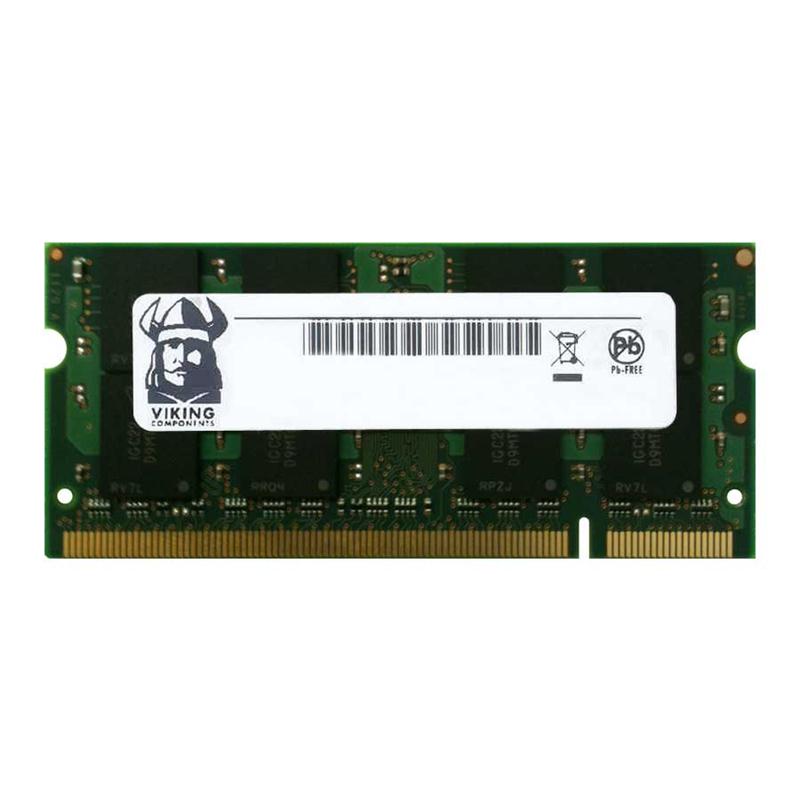 VR5DU566418GBY Viking 2GB PC2-6400 DDR2-800MHz non-ECC Unbuffered CL6 200-Pin SoDimm Single Rank Memory Module
