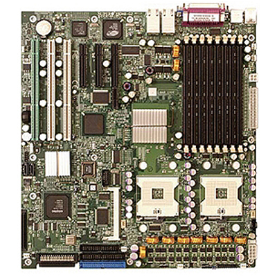 X6DH8-G2-B SuperMicro X6DH8-G2 Dual Socket FC-mPGA4 Intel E7520 Chipset Dual 64-Bit Intel Processors Support DDR2 8x DIMM 2x SATA Extended-ATX Server Motherboard (Refurbished)