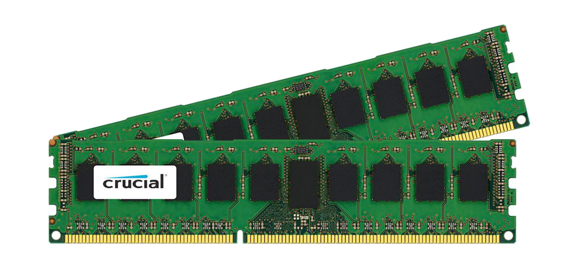 CT3708895 Crucial 8GB Kit (2 X 4GB) PC3-14900 DDR3-1866MHz ECC Registered CL3 240-Pin DIMM Dual Rank Memory for Lenovo ThinkServer RD630