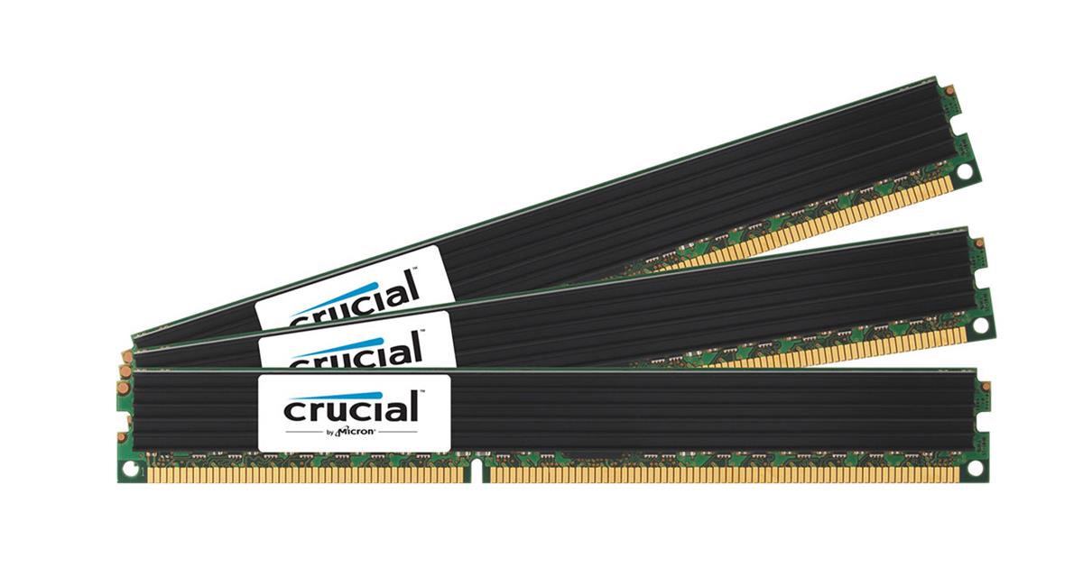CT2715221 Crucial 48GB Kit (3 X 16GB) PC3-10600 DDR3-1333MHz ECC Registered CL9 240-Pin DIMM 1.35V Low Voltage Very Low Profile (VLP) Dual Rank Memory for HP ProLiant DL380 G7 Server