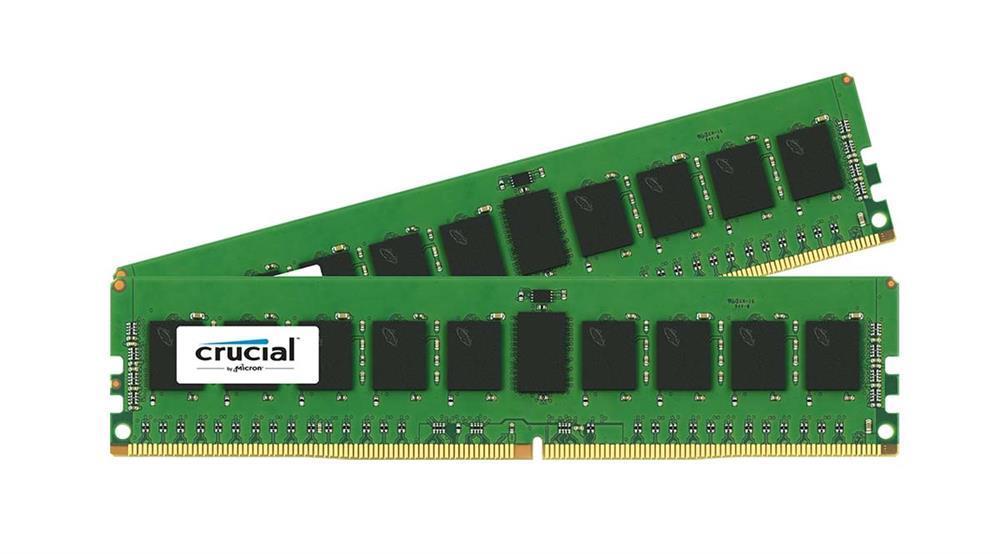 CT7125420 Crucial 8GB Kit (2 X 4GB) PC4-19200 DDR4-2400MHz Registered ECC CL17 288-Pin DIMM 1.2V Single Rank Memory for Sun Server X5-2L