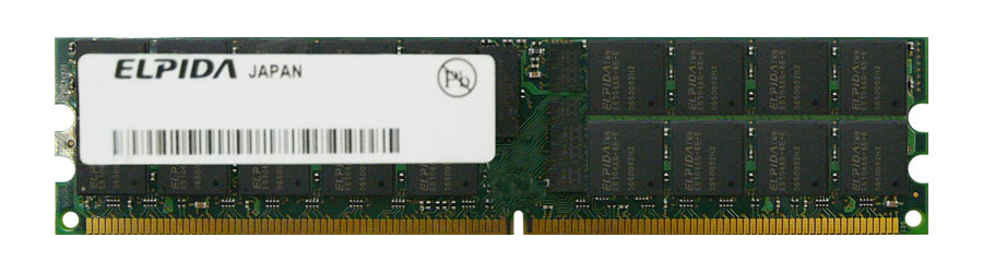 EBE41AE4ACFA-8E-E Elpida 4GB PC2-6400 DDR2-800MHz ECC Registered CL5 240-Pin DIMM Dual Rank Memory Module