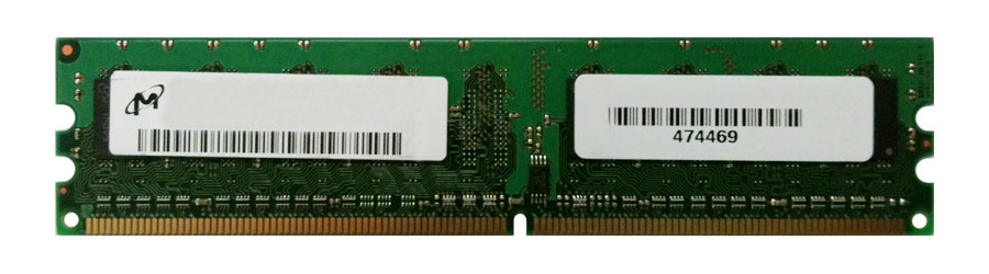 MT16HTF25664AZ-800HZES Micron 2GB PC2-6400 DDR2-800MHz non-ECC Unbuffered CL6 240-Pin DIMM Dual Rank Memory Module