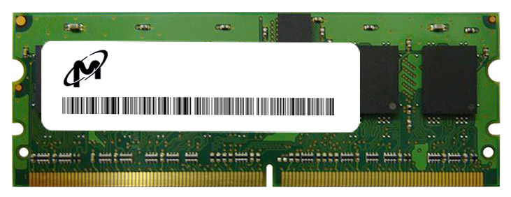 MT18HTF25672PKZ-80EM1 Micron 2GB PC2-6400 DDR2-800MHz ECC Registered CL5 244-Pin Mini-DIMM Dual Rank Memory Module