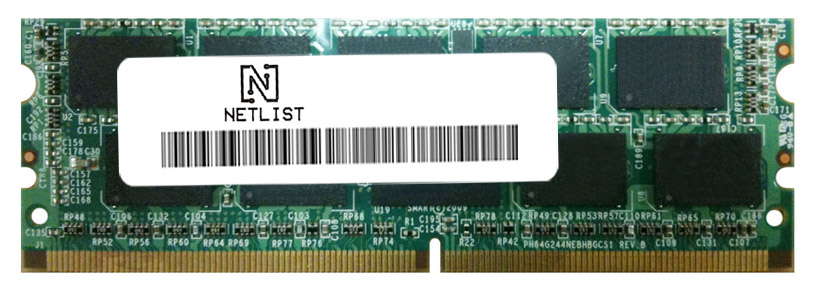 NLM1G7T3250CH-D10 NetList 8GB PC3-10600 DDR3-1333MHz ECC Registered CL9 4Rx8 Planar LP 244-Pin Mini-DIMM Quad Rank Memory Module