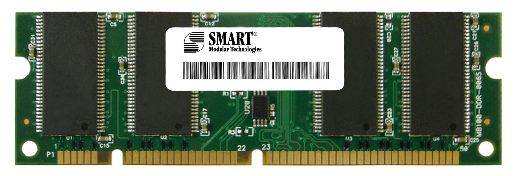13N1526-A Smart Modular 512MB PC2700 DDR-333MHz non-ECC Unbuffered CL2.5 100-Pin SoDimm Memory Module
