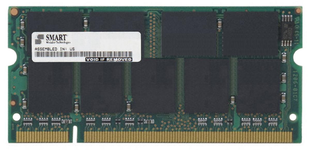 SG572568FG8DWIL Smart Modular 2GB Planar PC2-5300 DDR2-667MHz ECC Unbuffered CL5 200-Pin SoDimm Memory Module