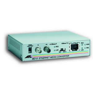 AT-MC13-10 Allied Telesis Centrecom MC13 Eth 10bt RJ-45 to ST MMF Converter 