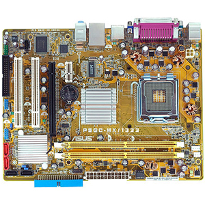 90-MBB60K-G0AAY0GZ ASUS P5GC-MX/1333 Socket LGA 775 Intel 945GC Express + ICH7 Chipset Core 2 Extreme/ Core 2 Duo/ Pentium 4/ Pentium 4 Extreme Edition/ Celeron D/ Celeron Processors Support DDR2 2x DIMM 4x SATA 3.0Gb/s Micro-ATX Motherboard (Refurbished)