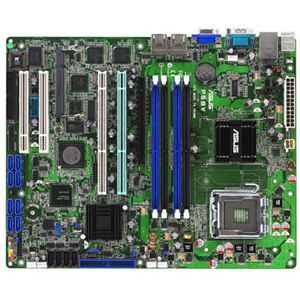 P5BV/SAS ASUS Socket LGA 775 Intel 3200 + ICH7R Chipset Core 2 Duo/ Dual-Core Xeon 3000 Series/ Quad-Core Xeon 3200 Series Processors Support DDR2 4x DIMM 4x SATA 3.0Gb/s ATX Server Motherboard (Refurbished)
