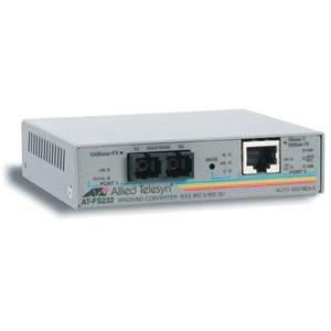 AT-FS232/2-60 Allied Telesis 10/100tx To 100fx (sc) Single-mode (40km) 2 Port Switch With Enhanced Missing Li (Refurbished)