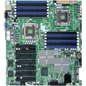 MBD-X8DTH-6F-B SuperMicro X8DTH-6F Dual Socket LGA 1366 Intel 5520 Chipset Intel 5600/5500 Series Processors Support DDR3 12x DIMM 6x SATA2 3.0Gb/s Extended-ATX Server Motherboard (Refurbished)