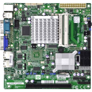 MBD-X7SPE-HF-D525-B SuperMicro X7SPE-HF-D525 Intel ICH9R Chipset Intel Atom D525 Processors Support DDR3 2x SO-DIMM 6x SATA 3.0Gb/s Flex-ATX Motherboard (Refurbished)