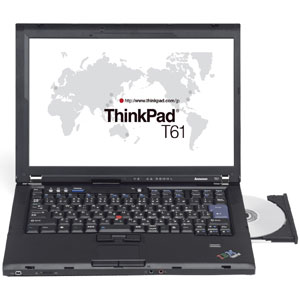 766511U IBM Tp T61 Nb C2d/1.8 1GB 80GB 14.1w CoMBo Wls Vb (Refurbished)