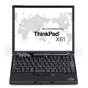 767365U IBM Tp X61 Nb C2d/2.0 1GB 80GB 12.1 Wls Wvb (Refurbished)