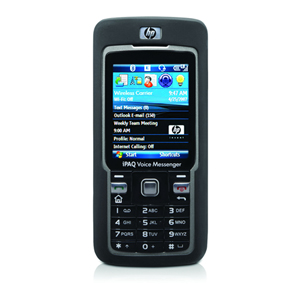 FA887AA#ABA HP iPAQ Voice Messenger Smartphone Wireless LAN Bar SIM Windows Mobile 6 Standard 128 MB Built-in Memory 64 MB 2-inch LCD 176 x 220 1.3 Megapixel CameraQuad Band Bluetooth USB 6.50 Hour Talk Time