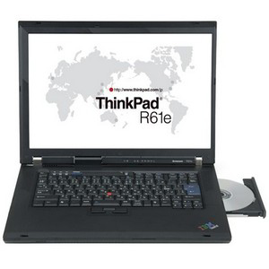 765084F IBM Lenovo Thinkpad R61e 7650 Intel Celeron 540 1.86 Ghz 512 Mb Ram 80GB Hard Drive Cd-Rw / Dvd Gma X3100 Gigabit Ethernet Wifi 802.11b/G Win Xp Pro 15.4-Inch Widescreen French Version (Refurbished)