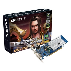 GV-NX72G512E1 Gigabyte Nvidia GeForce 7200 GS 128MB DDR2 64-Bit PCI-Express x16 Video Graphics Card