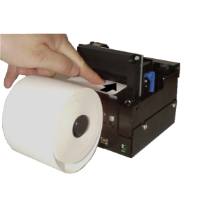 01754-112 Zebra 112mm Roll Holder Below W/papr (Refurbished)
