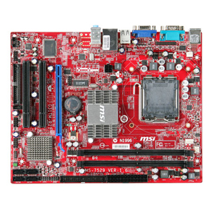 7529-100 MSI G31TM-P21 Socket LGA 775 Intel G31 Express + ICH7 Chipset Core 2 Duo/ Core 2 Quad/ Core 2 Extreme/ Pentium/ Celeron Processors Support DDR2 2x DIMM 2x SATA 3.0Gb/s Micro-ATX Motherboard (Refurbished)