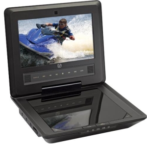 D7104 Audiovox Portable DVD Player 7" Display DVD-R, CD-R DVD Video CD-DA (Refurbished)