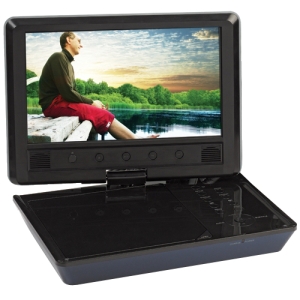 DS9106 Audiovox Portable DVD Player 9" Display Black DVD-R, CD-RW Picture CD DVD Video 16:9 CD-DA 2 x Headphone Port(s) USB (Refurbished)