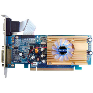 84GFE6DC2EMM GALAXY GeForce 8400 GS Graphics Card PCI Express 2.0 x16 512 MB DDR2 SDRAM 2560 x 1600