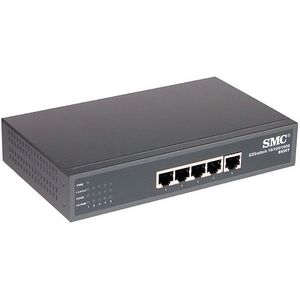 SMC8505T SMC 5-Port 10/100/1000 Gigabit Ethernet EZ Switch (Refurbished)