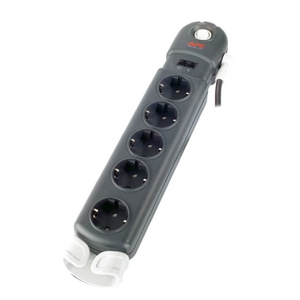 P5BT-GR APC SurgeArrest Essential 5 Outlets Surge Suppressor Receptacles: 5 x Schuko CEE 7 960J (Refurbished)