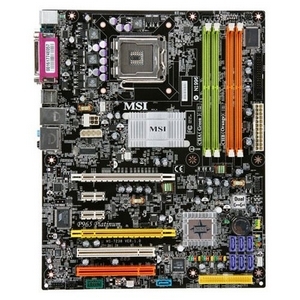 965PPLATINUM MSI P965 Platinum Socket LGA 775 Intel P965 Express + ICH8R Chipset Intel Pentium 4/ Pentium 4 Extreme Edition/ Pentium Extreme Edition/ Pentium D/ Core 2 Duo/ Core 2 Extreme Processors Support DDR2 4x DIMM 6x SATA 3.0Gb/s ATX Motherboard (Refurbished)