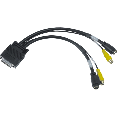 CAB-L60-2XTVF Matrox Graphics Dual Tv Output Adapter (composite Video And S-video 1-foot) For G450 M