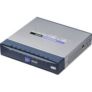 SD208 Linksys 5-Ports RJ-45 10/100Mbps Fast Ethernet Switch (Refurbished) SD205